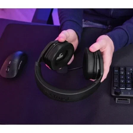 Trust Gaming GXT 492 Carus Auriculares Gaming con Micrófono Jack 3.5 Negros Trust Gaming GXT 492 Carus Auriculares Gaming con Micrófono Jack 3.5 Negros